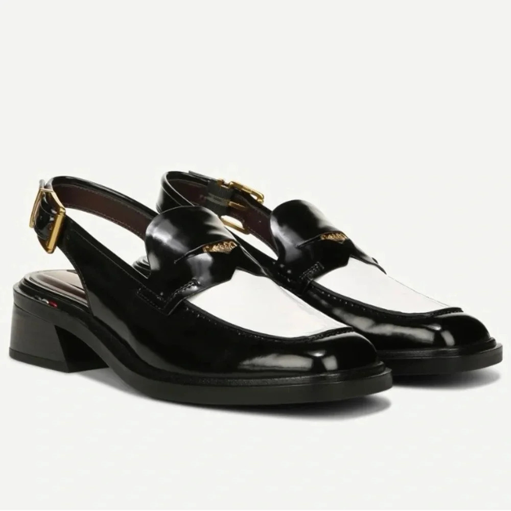 NEW Franco Sarto Giada Slingback Loafer Heel-8.5